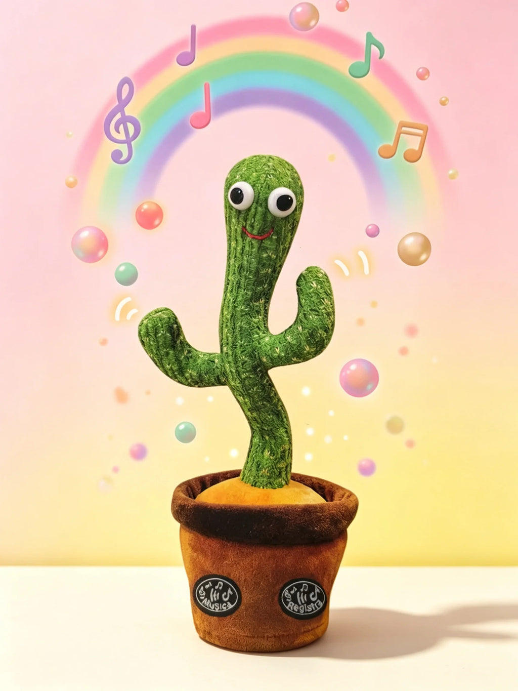 Adorable Dancing Cactus Plush Toy, Interactive Toy That Repeats What You Say, Records Voice and Moves, Plush Toy for Children