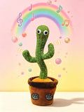 Adorable Dancing Cactus Plush Toy, Interactive Toy That Repeats What You Say, Records Voice and Moves, Plush Toy for Children