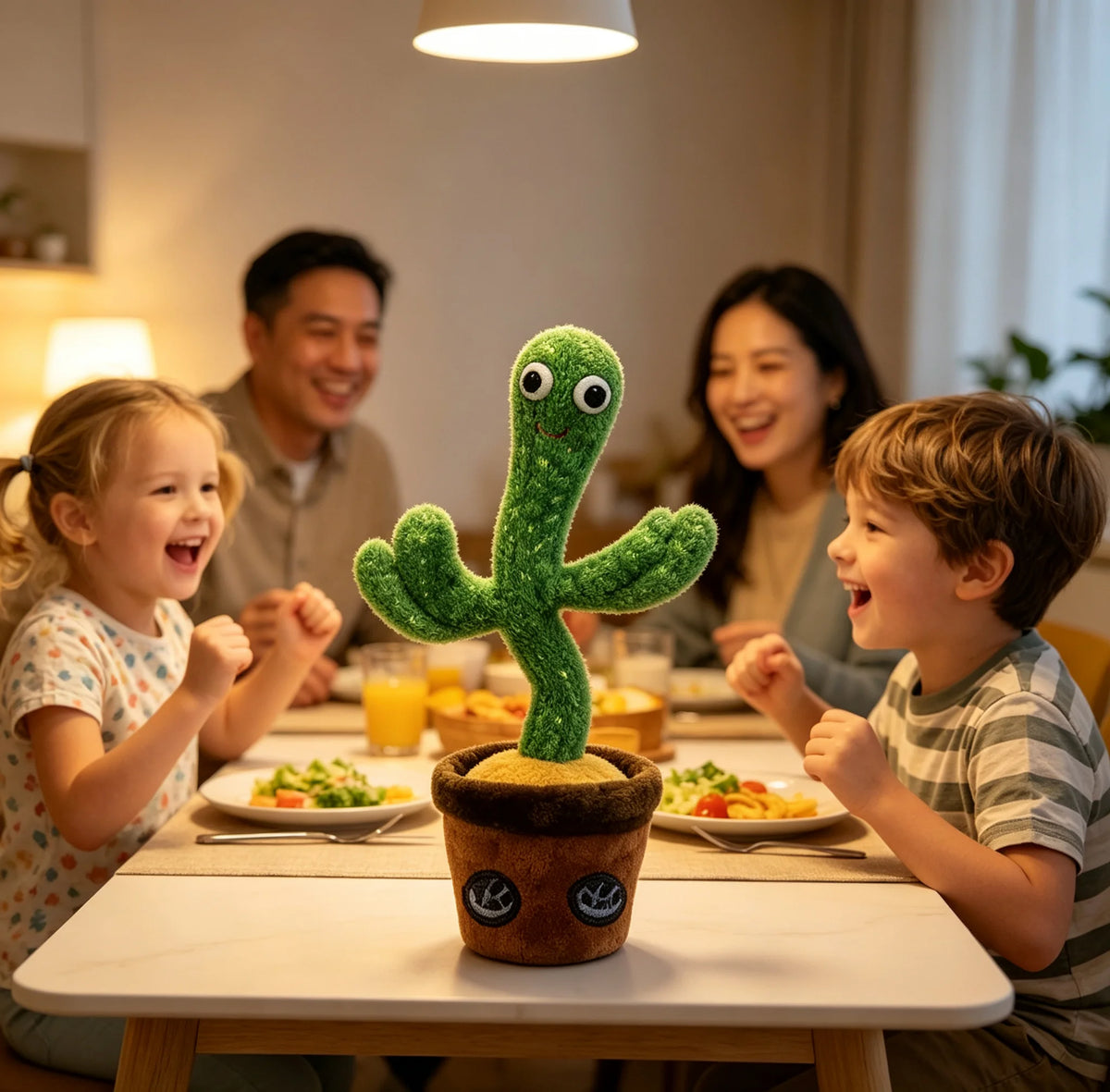 Adorable Dancing Cactus Plush Toy, Interactive Toy That Repeats What You Say, Records Voice and Moves, Plush Toy for Children